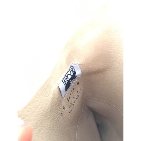 FRYE Lindsay Plate Brown Stone Wash Boots Riding Western Distressed Tall 6 - Picture 7 of 7